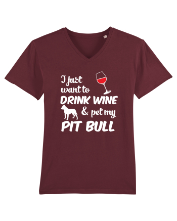 WINE AND PIT BULL Burgundy