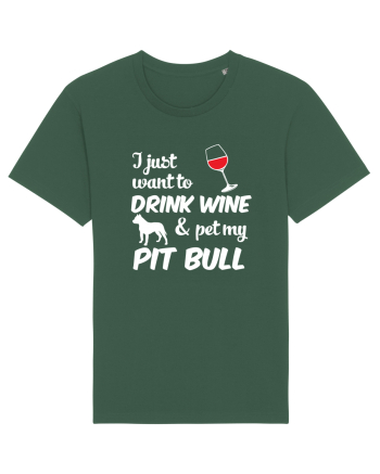 WINE AND PIT BULL Bottle Green