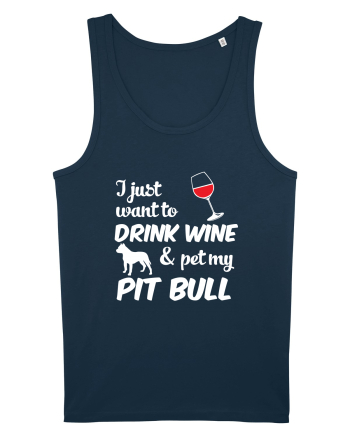 WINE AND PIT BULL Navy
