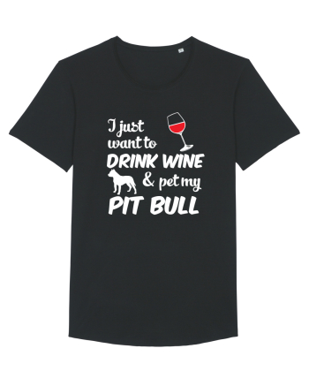 WINE AND PIT BULL Black