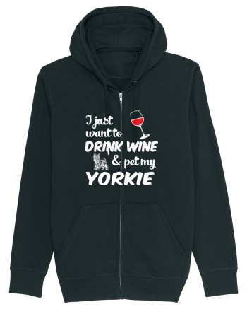 WINE AND YORKIE Black