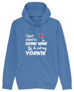 WINE AND YORKIE Hanorac cu fermoar Unisex Connector