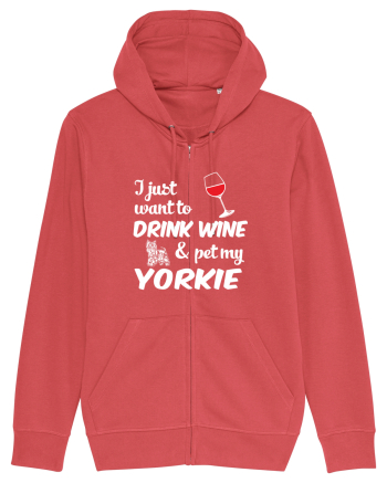 WINE AND YORKIE Carmine Red