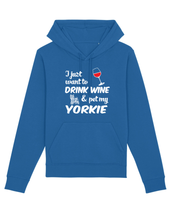 WINE AND YORKIE Royal Blue