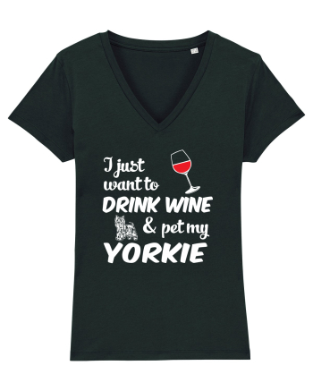 WINE AND YORKIE Black