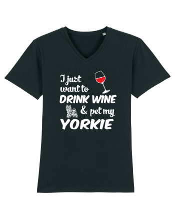 WINE AND YORKIE Black