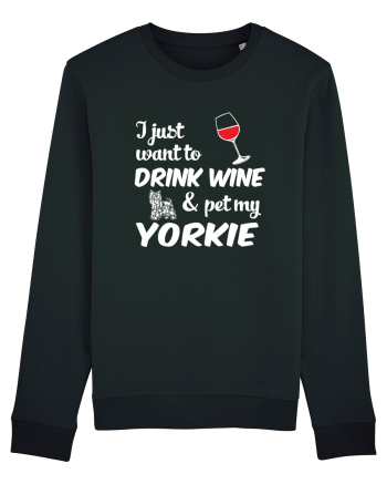 WINE AND YORKIE Black