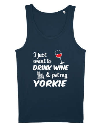 WINE AND YORKIE Navy