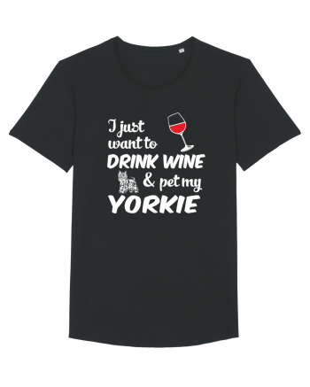 WINE AND YORKIE Black