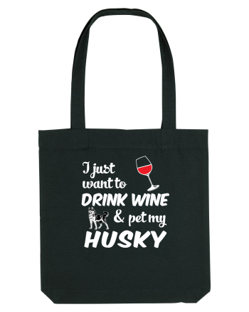 WINE AND HUSKY Black