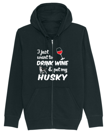 WINE AND HUSKY Black