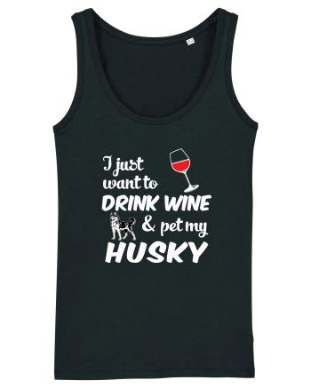 WINE AND HUSKY Black