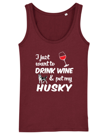 WINE AND HUSKY Burgundy