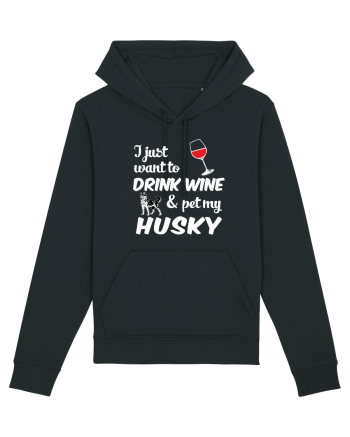 WINE AND HUSKY Black