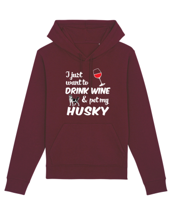 WINE AND HUSKY Burgundy