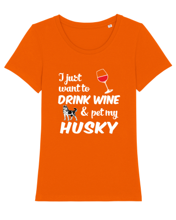 WINE AND HUSKY Bright Orange