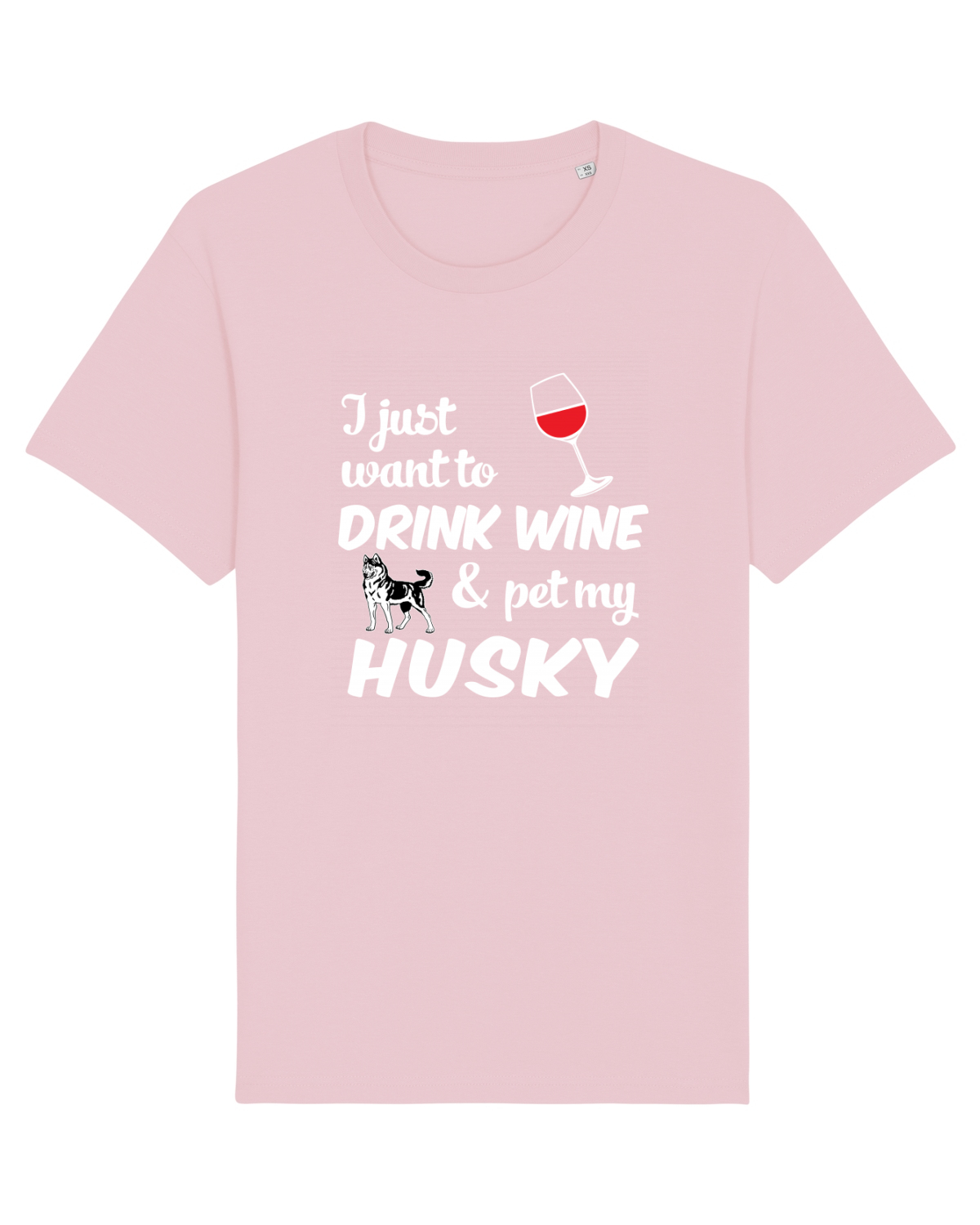 Tricou mânecă scurtă Unisex Rocker Cotton Pink