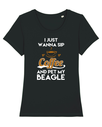 COFFEE AND BEAGLE Black
