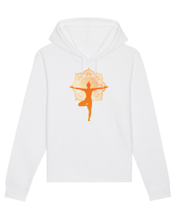 Yoga Mandala Portocaliu White