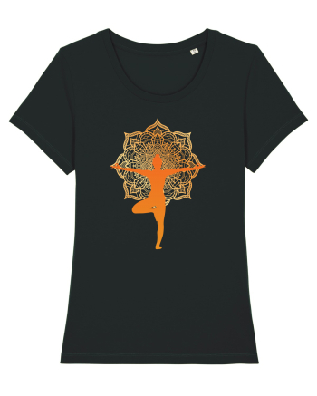 Yoga Mandala Portocaliu Black