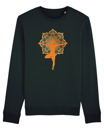 Yoga Mandala Portocaliu Black