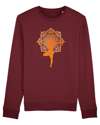 Yoga Mandala Portocaliu Burgundy