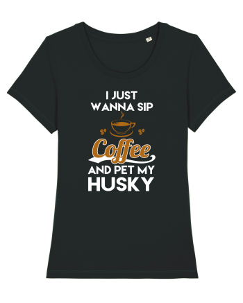 COFFEE AND HUSKY Black