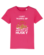 COFFEE AND HUSKY Tricou mânecă scurtă  Copii Mini Creator