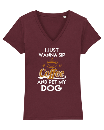 COFFEE AND DOG Burgundy