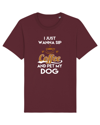 COFFEE AND DOG Burgundy