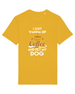 COFFEE AND DOG Tricou mânecă scurtă Unisex Rocker