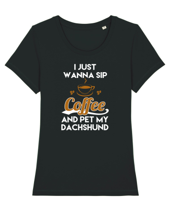 COFFEE AND DACHSHUND Black