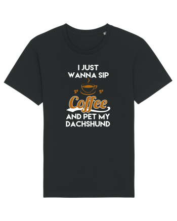 COFFEE AND DACHSHUND Black