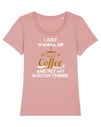 COFFEE AND BOSTON TERRIER Canyon Pink