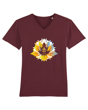 Yoga Lotus Auriu Albastru Burgundy