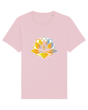 Yoga Lotus Auriu Albastru Cotton Pink