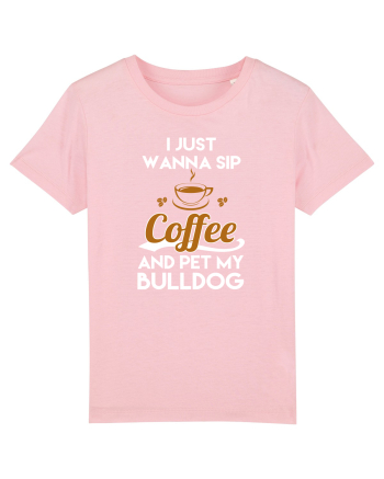 COFFEE and Bulldog Cotton Pink