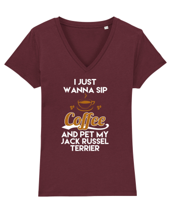 COFFEE AND DOG Burgundy