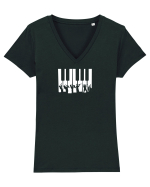 jazz keys Tricou mânecă scurtă guler V Damă Evoker