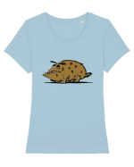 URSUL MEH Tricou mânecă scurtă guler larg fitted Damă Expresser