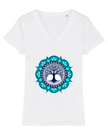 Copac Yoga cu Mandala White