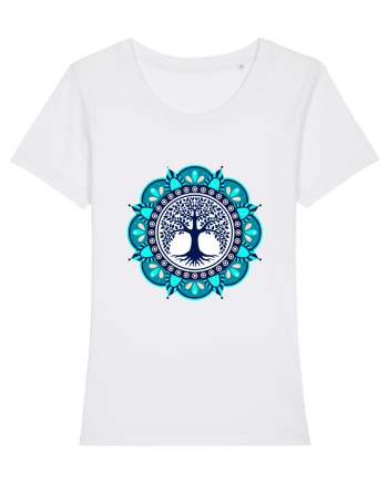 Copac Yoga cu Mandala White