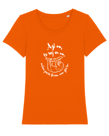 Azi nu, te rog eu nu (alb) Bright Orange