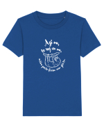 Azi nu, te rog eu nu (alb) Tricou mânecă scurtă  Copii Mini Creator