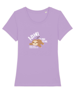 Azi nu, te rog eu nu cartoon (alb) Tricou mânecă scurtă guler larg fitted Damă Expresser