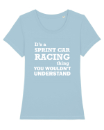 RACING CAR Tricou mânecă scurtă guler larg fitted Damă Expresser