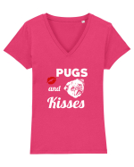 PUGS Tricou mânecă scurtă guler V Damă Evoker