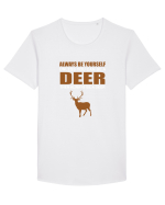 DEER Tricou mânecă scurtă guler larg Bărbat Skater