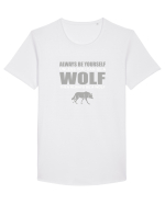 WOLF Tricou mânecă scurtă guler larg Bărbat Skater
