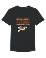 PYTHON Tricou mânecă scurtă guler larg Bărbat Skater